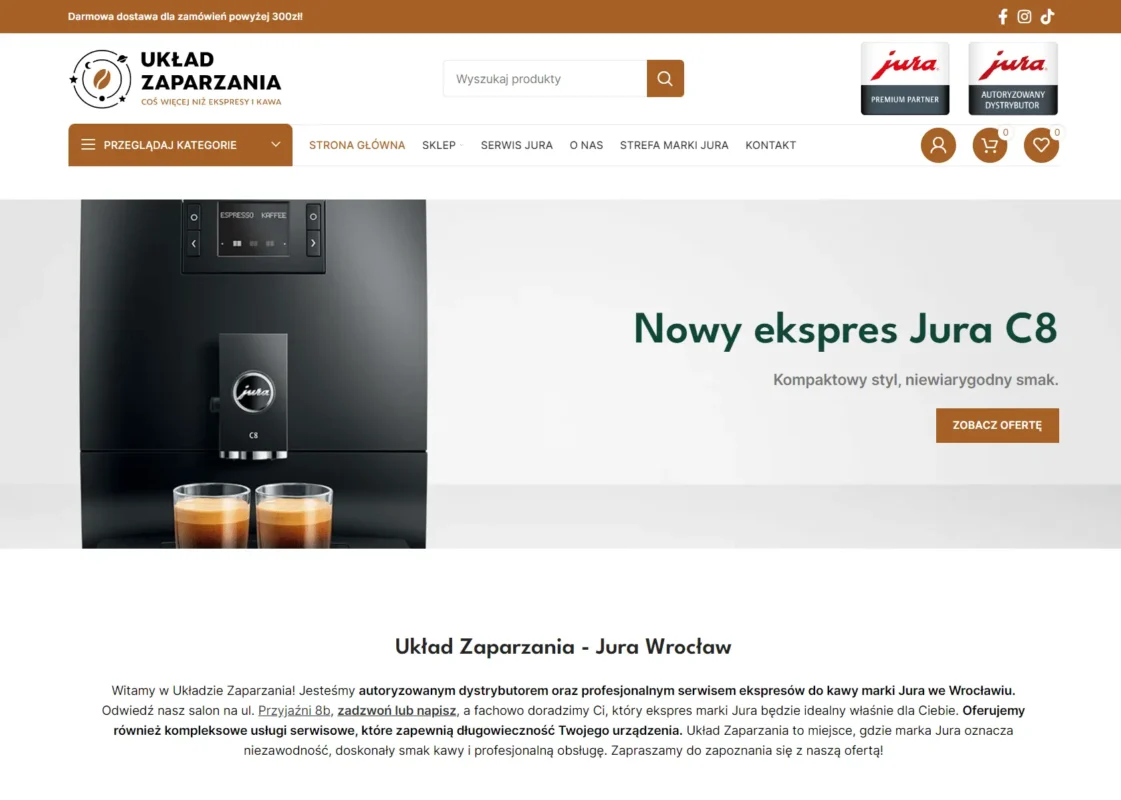 Uklad zaparzania glowna